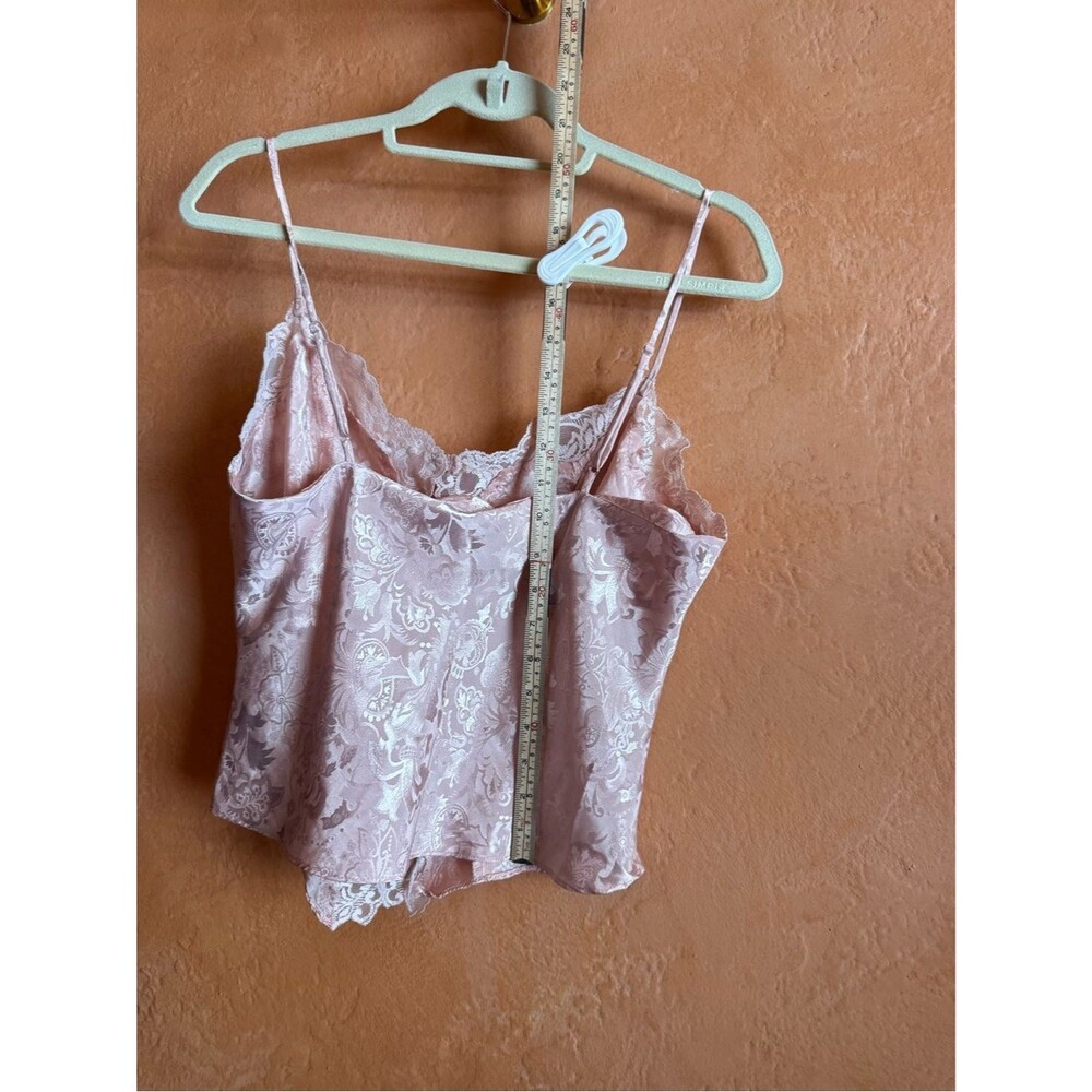 Victoria’s Secret Vintage Gold Label Pink Satin Lace Cami Y2K Fairycore Tank - Picture 5 of 9